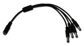 1 Female to 4 Male Power Splitter Adapter CCTV Camera (image for) 1 Female to 4 Male Power Splitter Adapter CCTV Camera